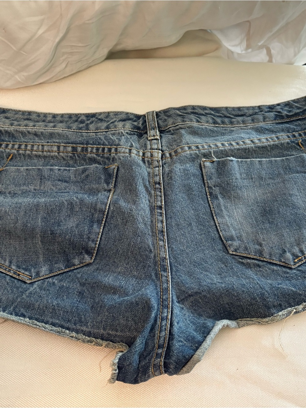 Classic Women's Denim Cutoff Shorts in Blue